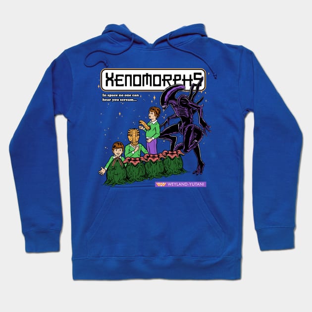 Xenomorph Books Hoodie by harebrained